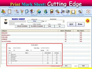 Print Mark Sheet: Cutting Edge
 