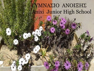 ΓΥΜΝΑΣΙΟ ΑΝΟΙΞΗΣ
Αnixi Junior High School
 