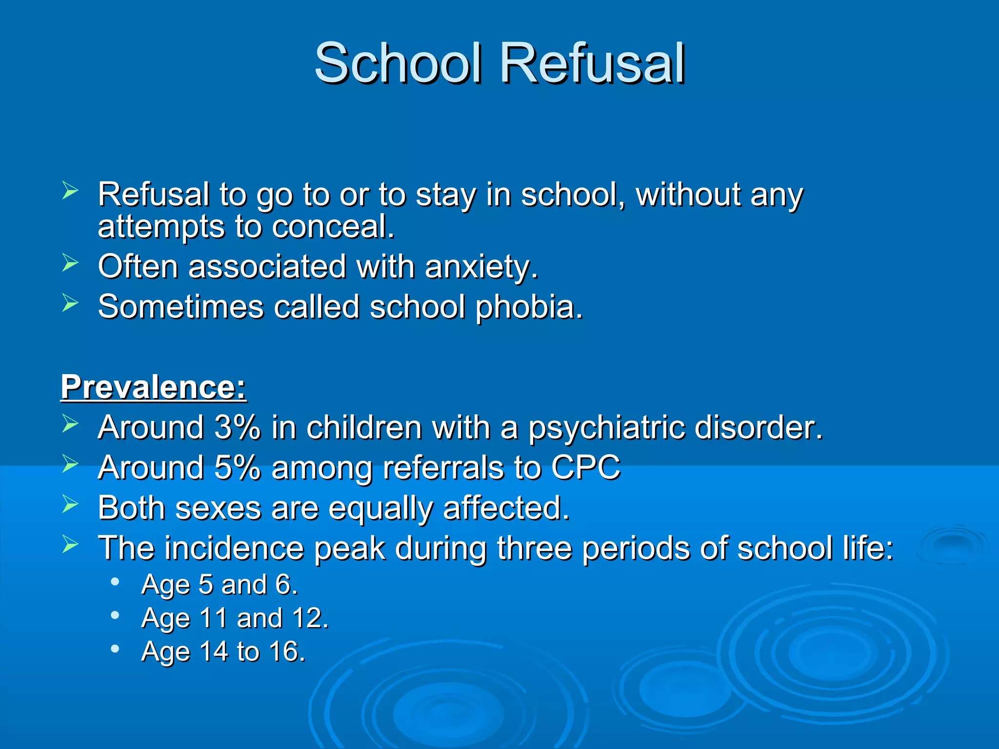 School refusal amp_amp_ocd PPT