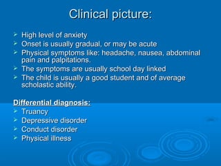 School refusal amp_amp_ocd | PPT