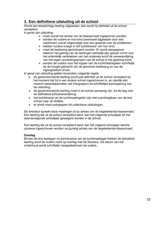 Schoolreglement 2011 2012