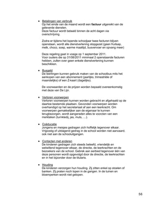 Schoolreglement 2011 2012