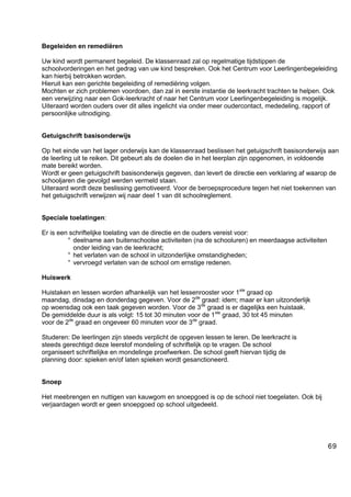 Schoolreglement 2011 2012