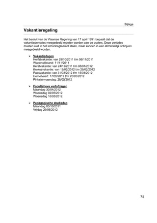 Schoolreglement 2011 2012