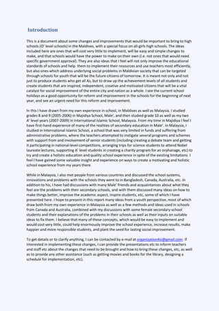 School report | PDF