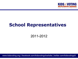 School Representatives 2011-2012 