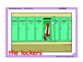 the lockers
 