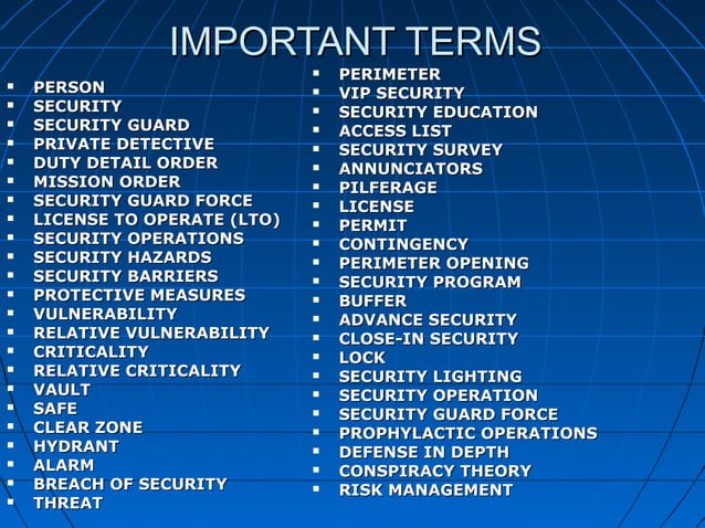 School safety and security management | PPT