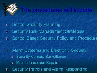 School safety and security management | PPT