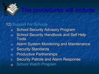 School safety and security management | PPT
