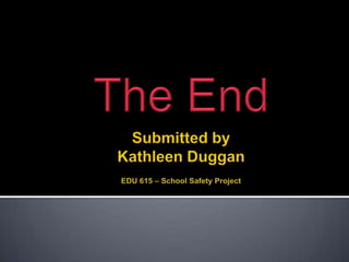 School safety project   bully prevention at barrett