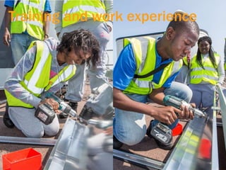 Training and work experience
 