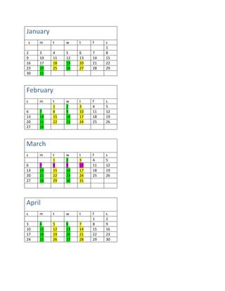 Schoolschedule | PDF
