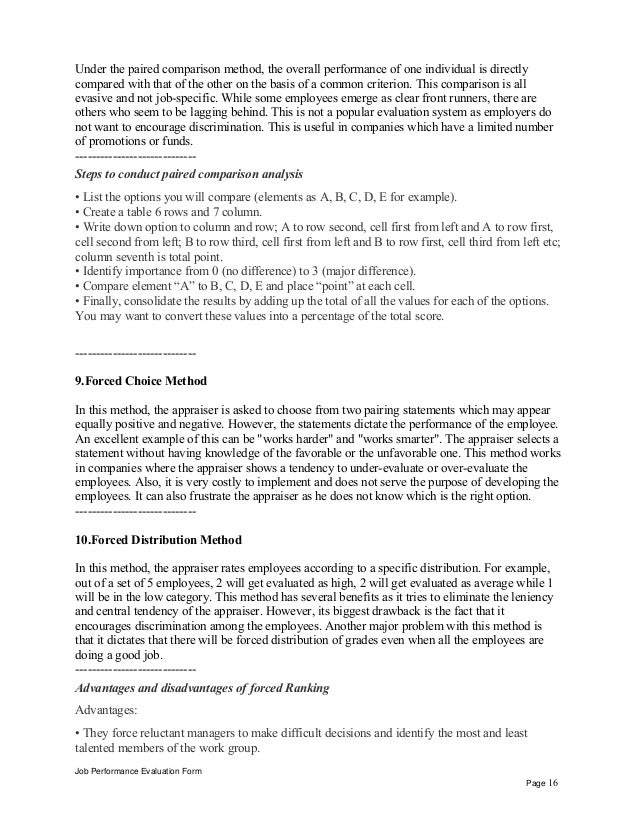 School Security Officer Performance Appraisal