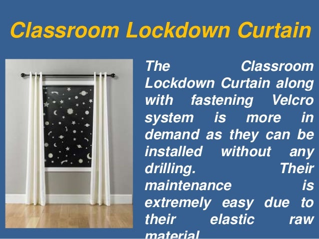 Install Classroom Lockdown Curtain Without Any Drilling