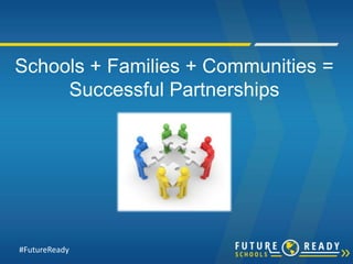 Schools + Families + Communities =
Successful Partnerships
#FutureReady
 