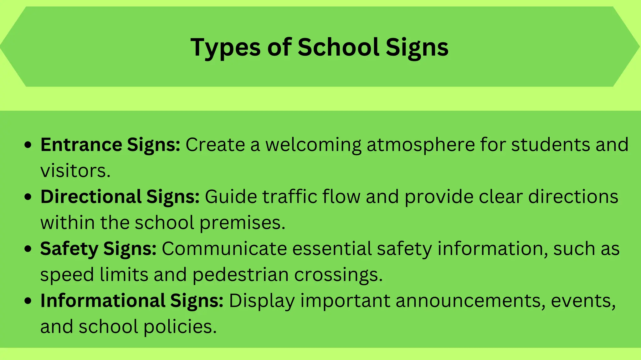School Signs | PDF