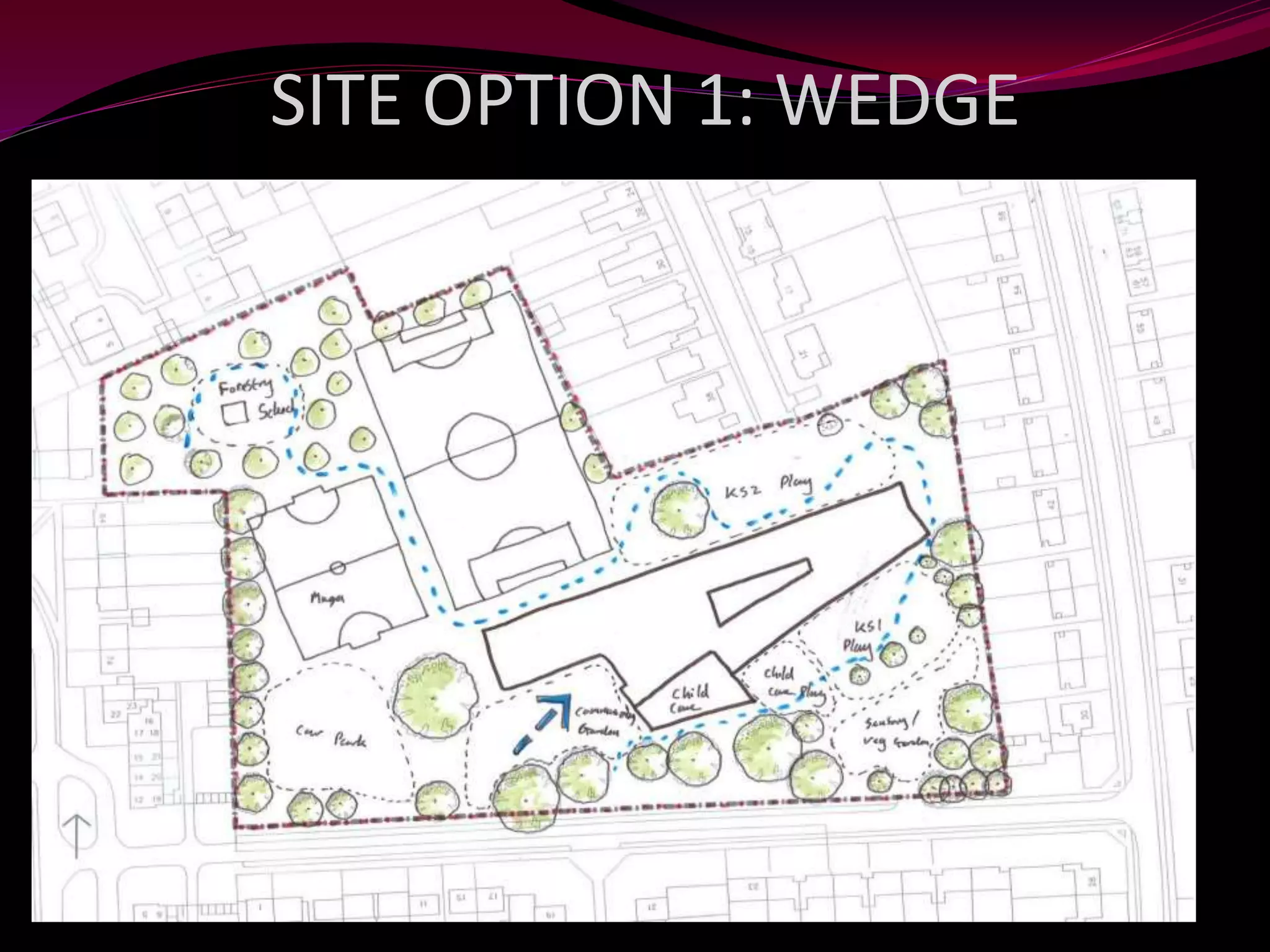 SITE OPTION 1: WEDGE
 