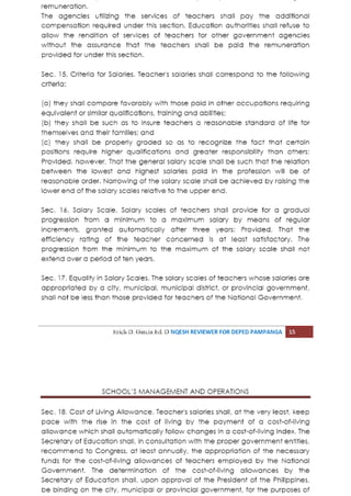 Schools management and operations