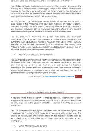 Schools management and operations