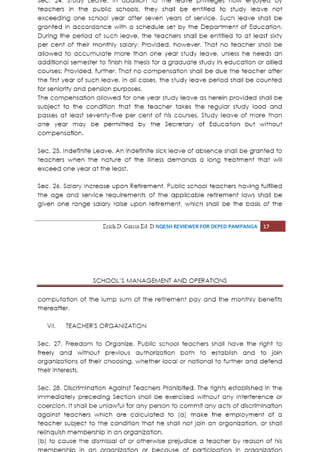 Schools management and operations