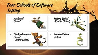 Schools of software testing | PPT