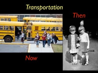Transportation
                 Then




Now
 