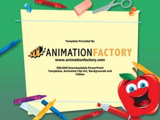Template Provided By<br />www.animationfactory.com<br />500,000 Downloadable PowerPoint Templates, Animated Clip Art, Back...