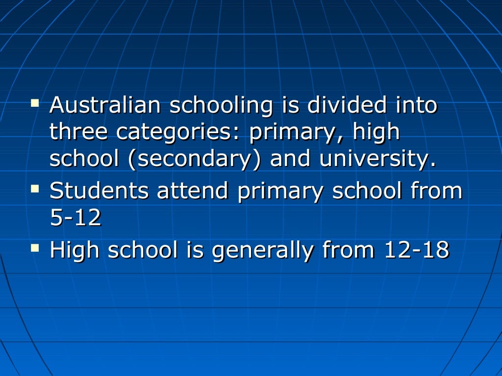 School system in australia