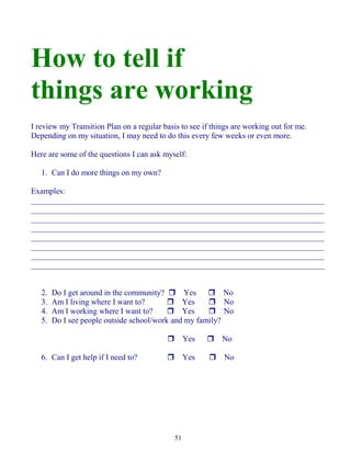 School to life transition handbook 2012 | PDF