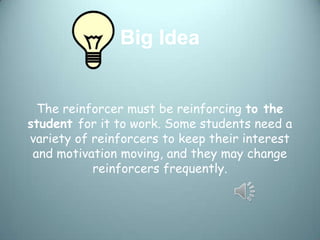 Using Reinforcement in the Classroom | PPTX