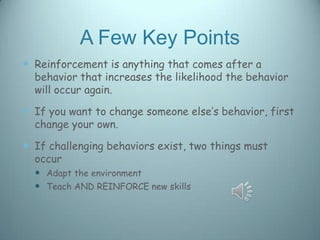 Using Reinforcement in the Classroom | PPTX