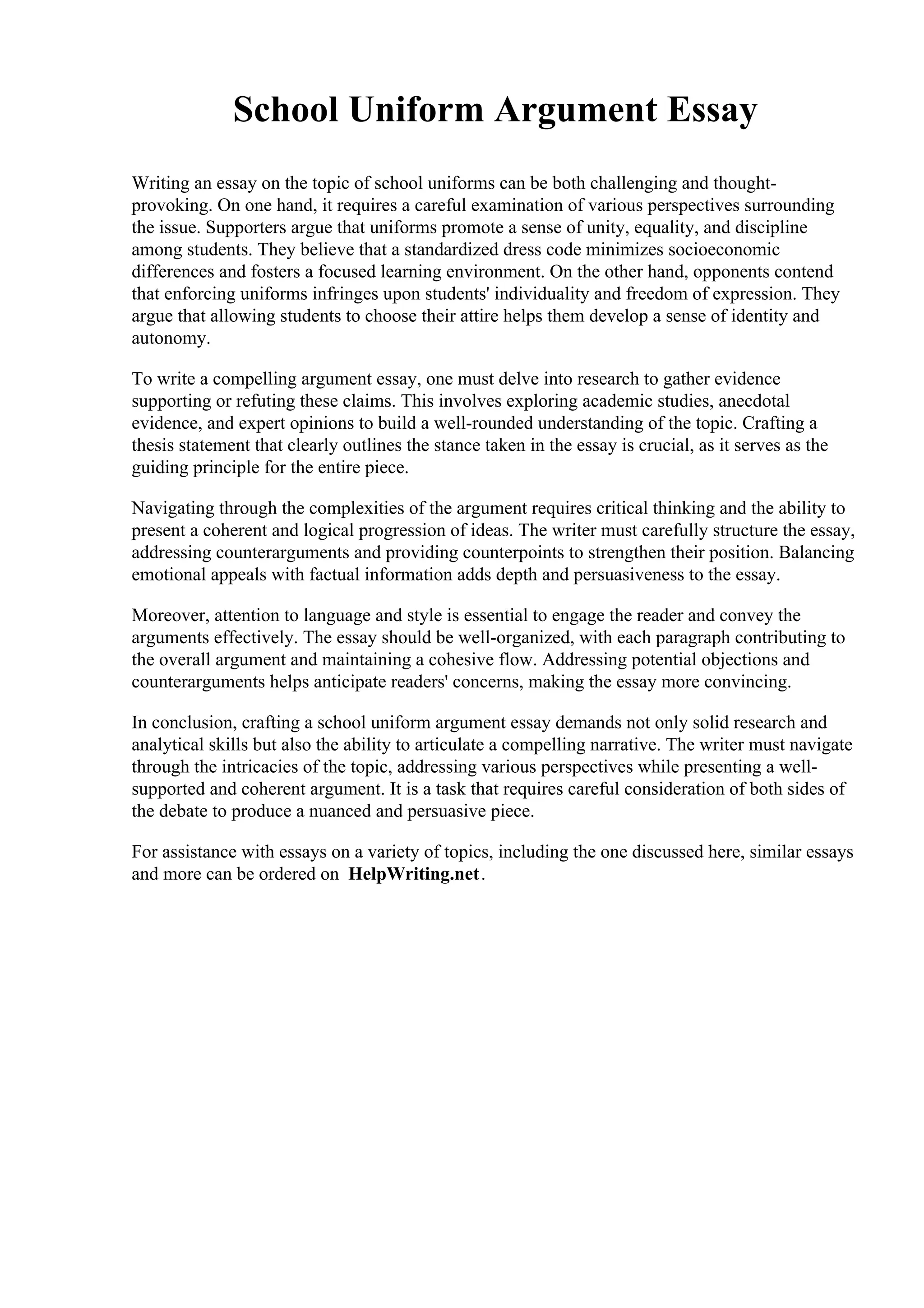 School Uniform Argument Essay.pdf