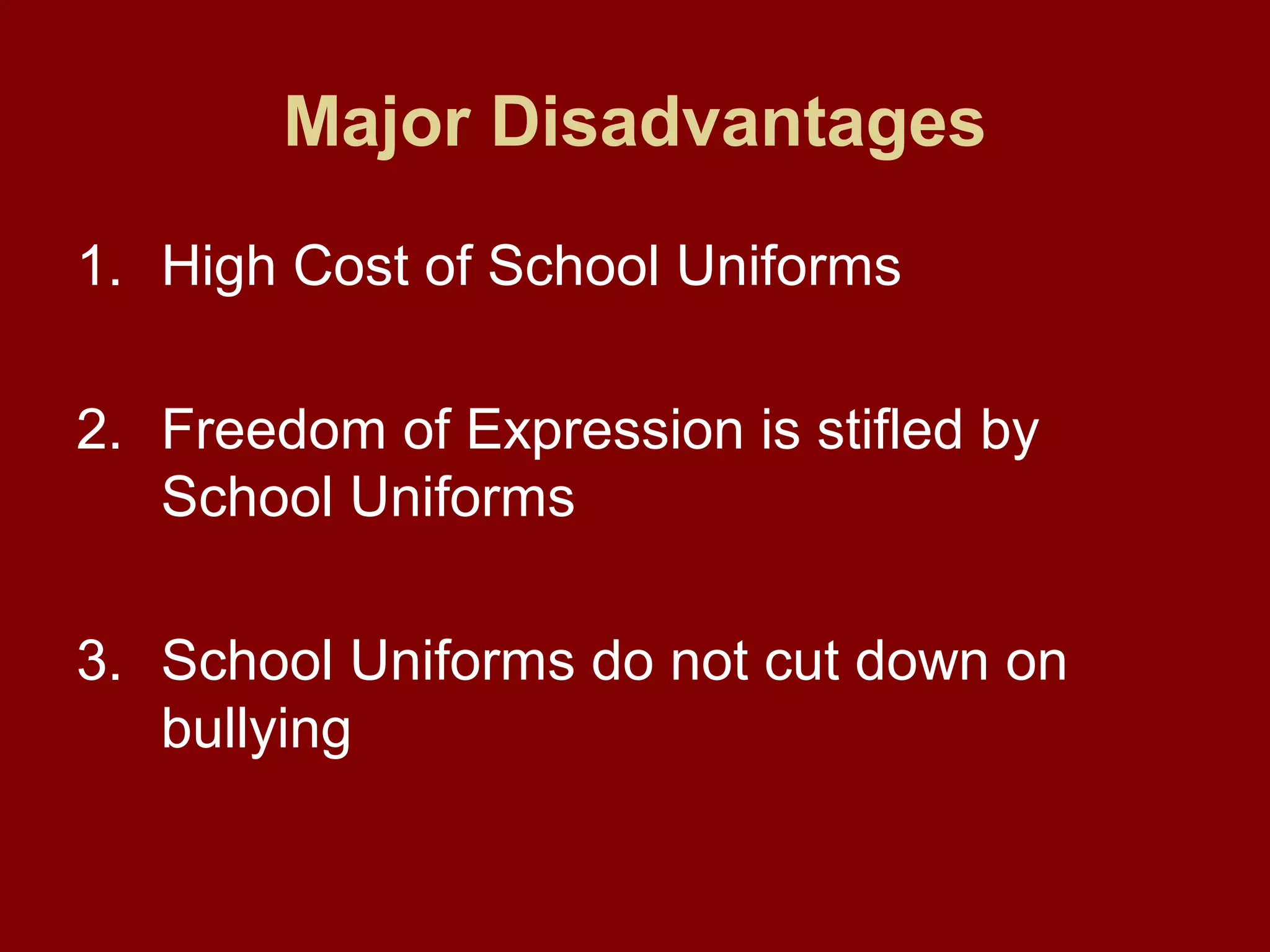 School Uniforms PPT school-uniforms-ppt