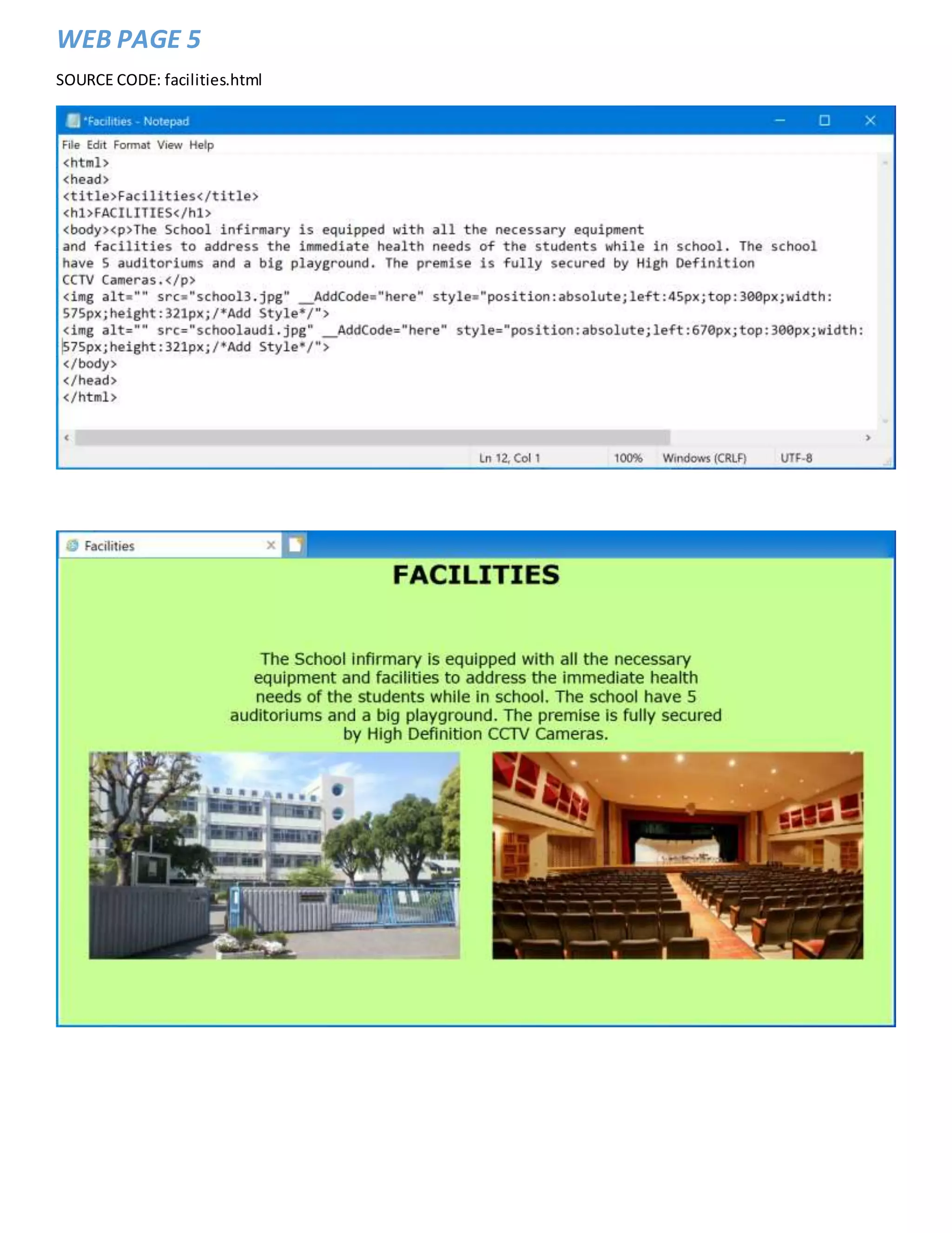 School Website Project | DOCX