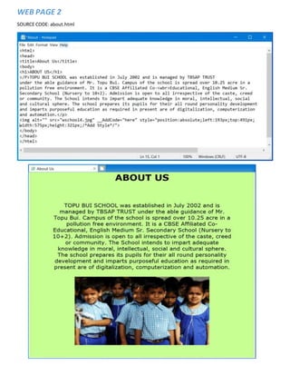 School Website Project | PDF