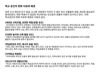 ?? ??? ?? ??? ??
?? ?? ??? ?? ??, ??? ???? ??? ? ?? ?? ???? ??, ??? ????
?????. ?? ???? ??? ????? ???? ??? ??? ???? ??. ??
????? ?? ??? ??? ??? ??.
(??? ????, ??? ??/?? ??)
- ????? ???? ???? ????? ??? ????(STEM / STEAM), ?????? ????? ??
??? ??? ??. ?? ??? ????? ??? ??? ????. ??? ???, ????, ????,
????? ??? ??, ?? ????? ??, ???? ??? ?? ??? ????.
(??? ??? ?? ?? ??)
- ??? ?? ??? ???? ??? ?? ??? ???? ???, ?? ??? ????? ?? ???
??? ????? ??? ????.
(????? ??, ??? ?? ??)
- ??, ??, ????? ??? ??, ??, ??, ?? ? ???? ??? ???? ??. ?? ??? ???
?? ??, ?? ?? ???? ??? ????? ? ??? ???.
(???? ???)
- ????? ??? ??? ?? ???? ???? ??, ????? ?? ??? ??? ?? ??.
(????? ?????)
- ??? ??? ????? ?????? ??? ??? ??? ??? ?? ????? ??? ????. ??
??? ??, ??, ??, ??, ?? ?? ?? ? ??, ????? ??? ??? ??? ?? ??
 
