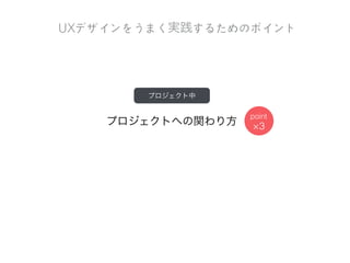 UXデザインの必要性を理理解してもらえない·・·・·・
ビジネスモデル	
 