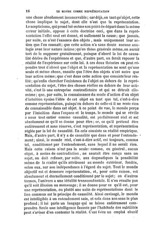 Schopenhauer - le monde comme volonté et représentation