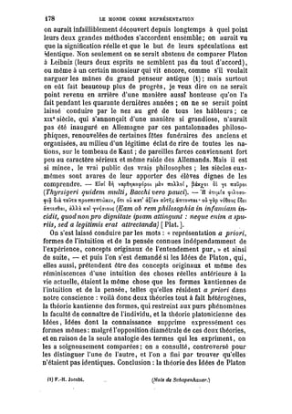 Schopenhauer - le monde comme volonté et représentation