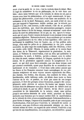 Schopenhauer - le monde comme volonté et représentation