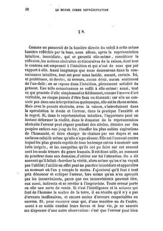 Schopenhauer - le monde comme volonté et représentation
