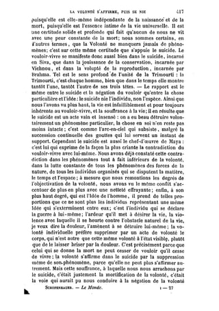 Schopenhauer - le monde comme volonté et représentation