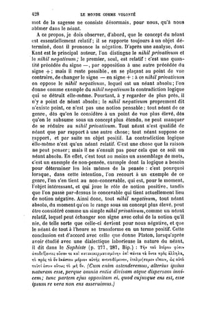 Schopenhauer - le monde comme volonté et représentation