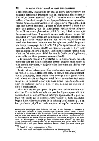 Schopenhauer - le monde comme volonté et représentation