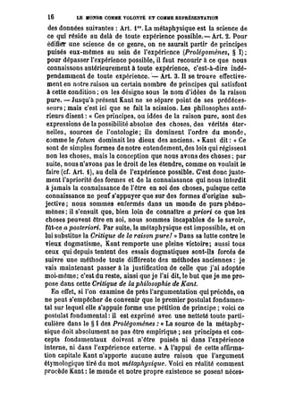 Schopenhauer - le monde comme volonté et représentation