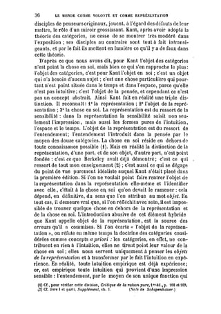 Schopenhauer - le monde comme volonté et représentation