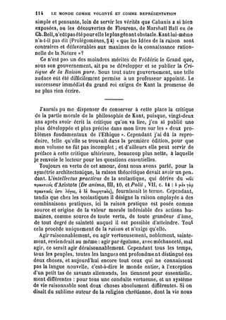 Schopenhauer - le monde comme volonté et représentation