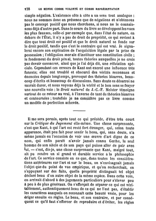 Schopenhauer - le monde comme volonté et représentation