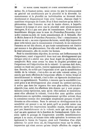 Schopenhauer - le monde comme volonté et représentation
